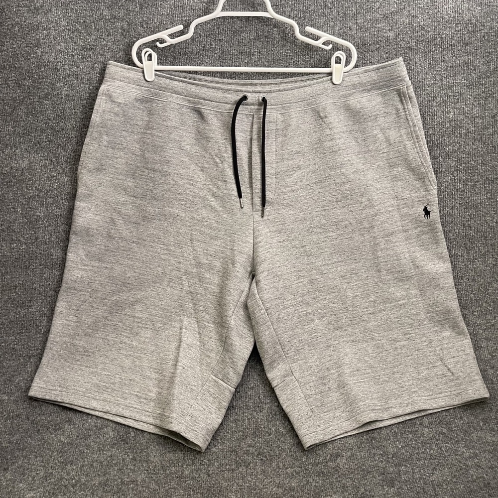 Polo Ralph Lauren Double-Knit Spa Terry Shorts Mens Sz 3XLT Grey Sweatshorts
